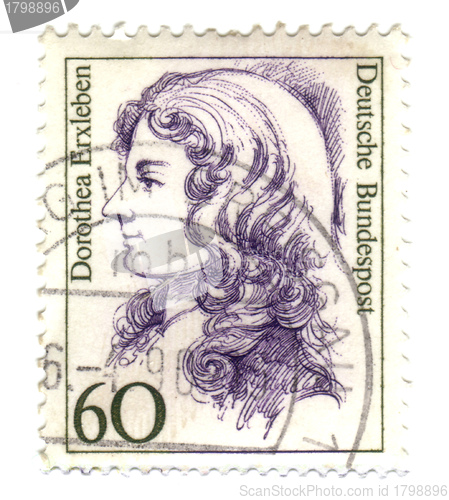 Image of FEDERAL REPUBLIC OF GERMANY - CIRCA 1987: A stamp printed in Ger