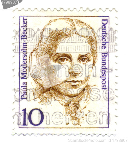 Image of GERMANY - CIRCA 1988: stamp printed by Germany, shows portrait o