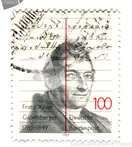 Image of GERMANY - CIRCA 1989: A stamp printed in the Germany, dedicated 