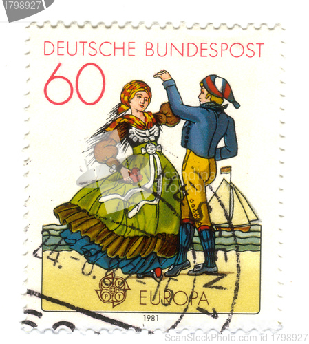 Image of GERMANY - CIRCA 1981: A stamp printed in Germany, shows a Northe