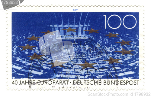 Image of GERMANY - CIRCA 1989: stamp printed in Germany, shows Council of