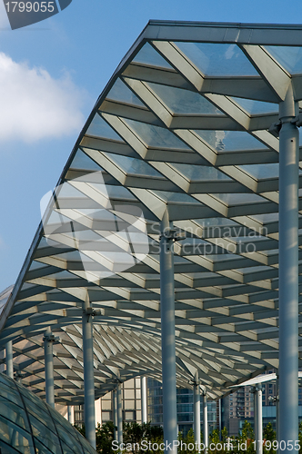 Image of shanghai new bund puxi side roof