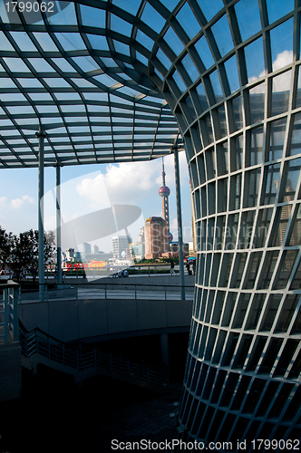 Image of shanghai pudong view from puxi 