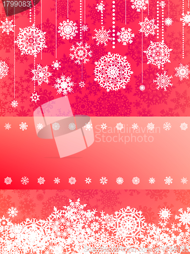 Image of Beige christmas with snowflake. EPS 8
