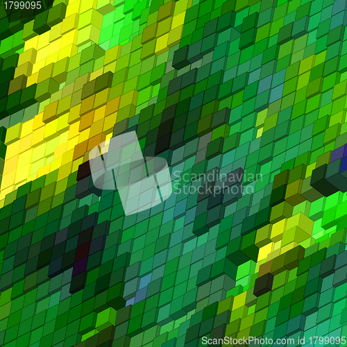 Image of Abstract 3d colorful mosaic background. EPS 8