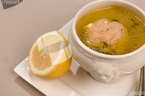 Image of Meat ball broth