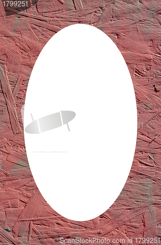 Image of Interesting texture and white oval in center 