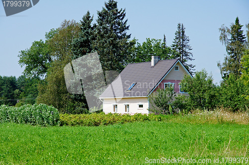 Image of The house and field
