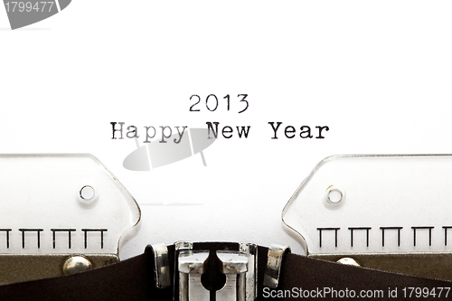 Image of Typewriter 2013 Happy New Year