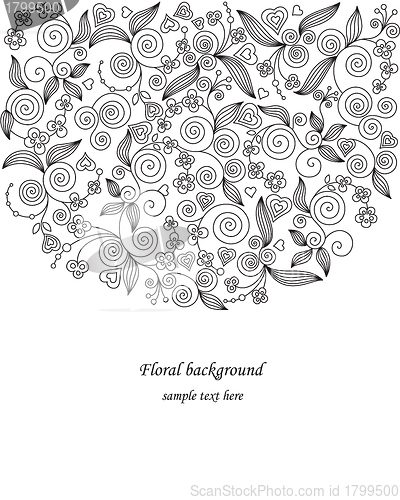 Image of Decorative flower illustration