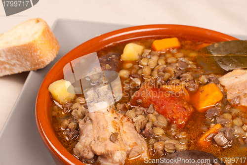 Image of Spanish lentil stew