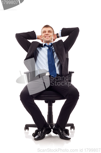 Image of Relaxed businessman