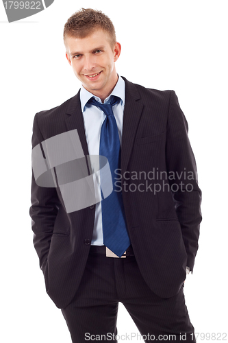 Image of relaxed businessman