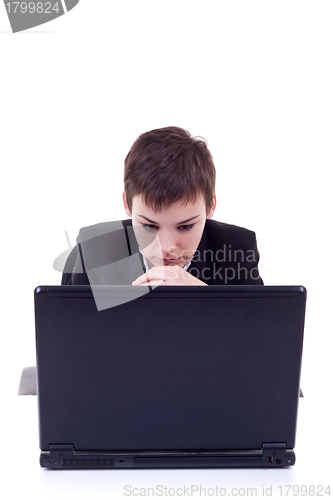 Image of Businesswoman on laptop