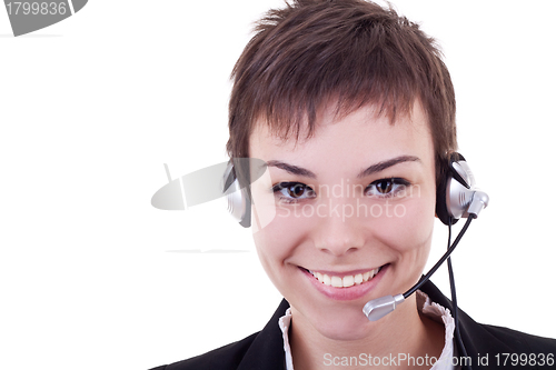 Image of call center woman 