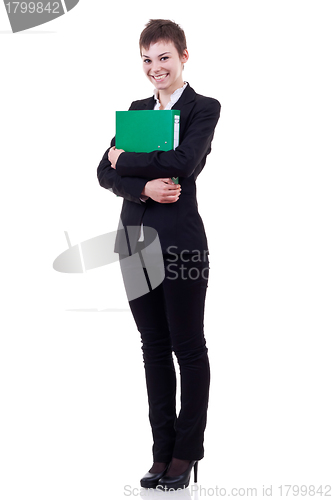 Image of business woman with folder