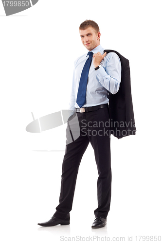 Image of relaxed young businessman