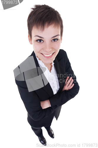 Image of happy business woman