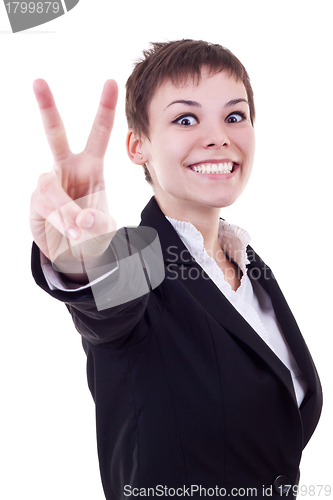 Image of confident young business woman