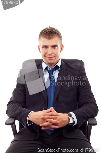 Image of business man sitting