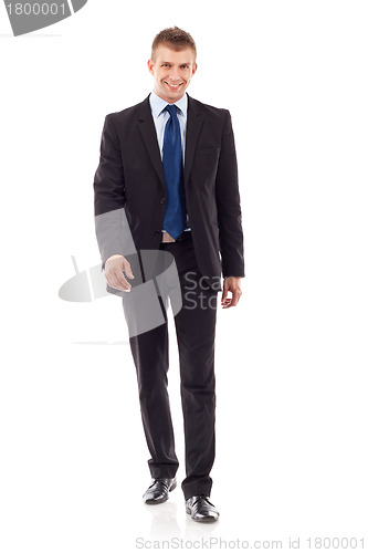 Image of walking business man