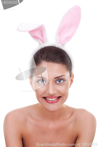 Image of girl in sexy bunny costume 