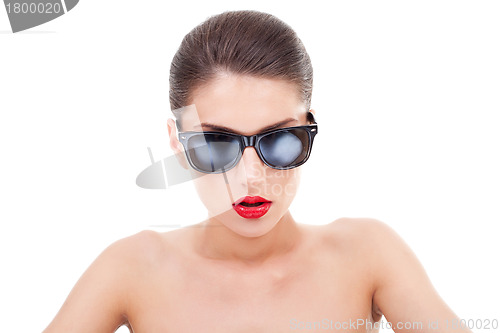 Image of glamour woman in sunglasses