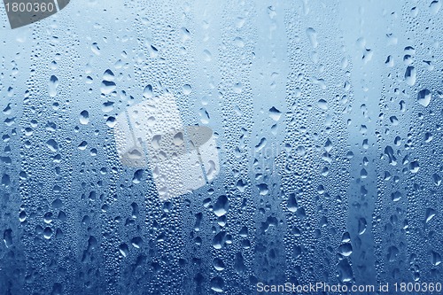 Image of Water drops on glass