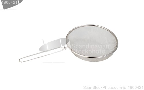 Image of Empty metal tea infuser isolated