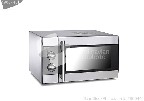 Image of microwave oven on a white background