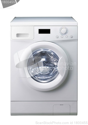 Image of Washing machine isolated over white