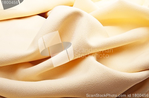 Image of yellow silk with waves