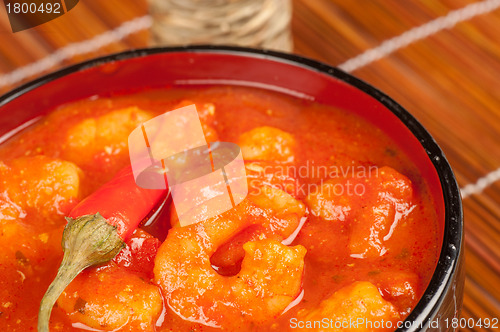 Image of Hot Chinese prawns