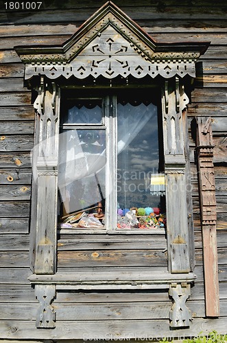 Image of  Russian window carved platband