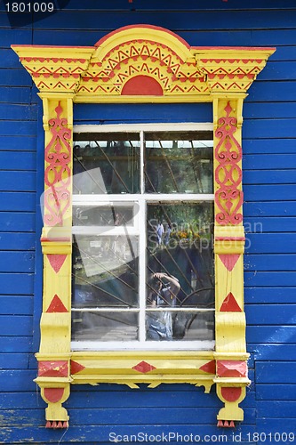 Image of Russian window carved platband