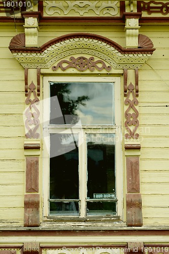 Image of Russian window carved platband