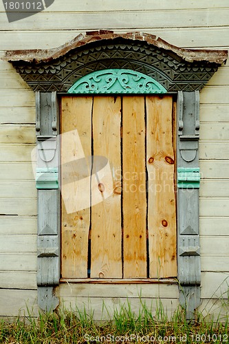 Image of Russian window carved platband