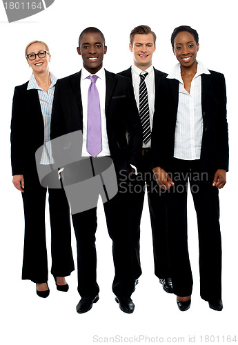 Image of Full length portrait of business colleagues