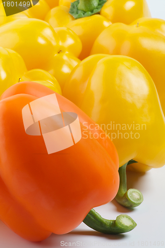 Image of Yellow and Orange Bell Peppers