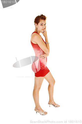 Image of Side few of gorgeous woman.