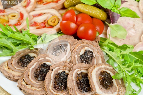 Image of meat tenderloin with prune