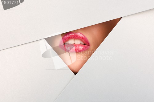 Image of Beautiful female lips