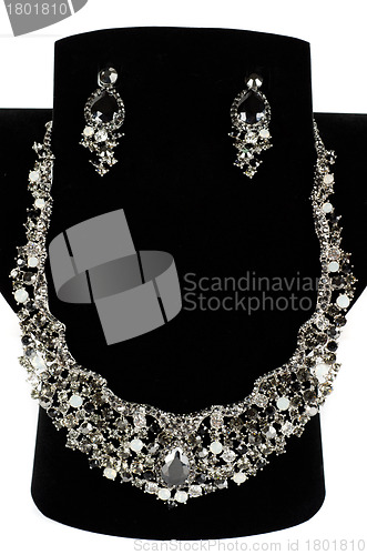 Image of necklace with pendants and earrings