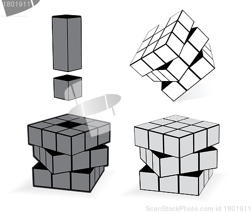 Image of The Cube In Three Variation