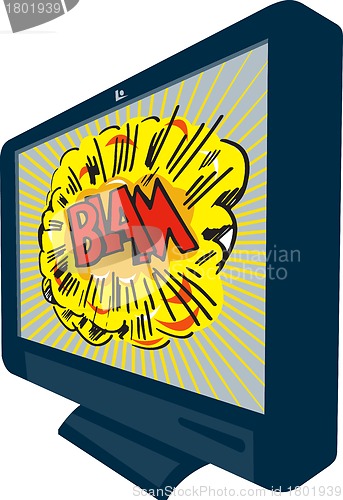 Image of LCD Plasma TV Television Blam