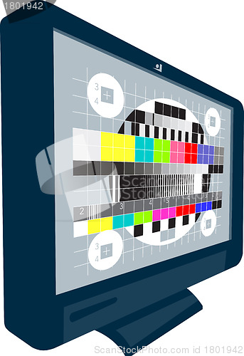 Image of LCD Plasma TV Television Test Pattern