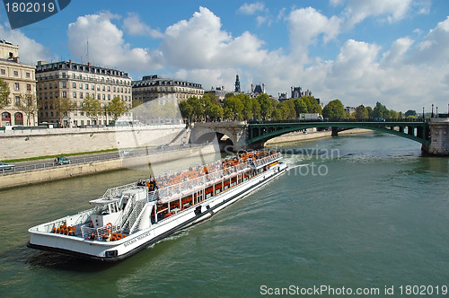 Image of Seine river in Paris, France