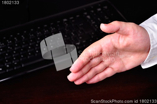 Image of Hand ready for handshake