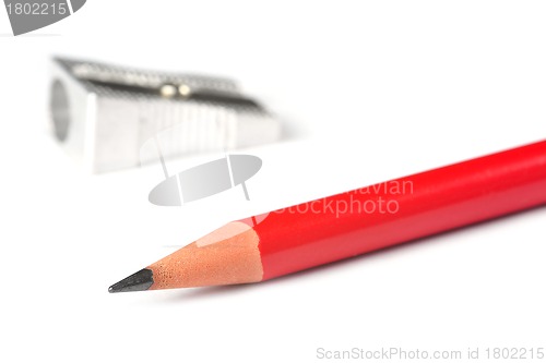 Image of Pencil and Sharpener