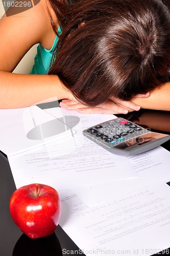 Image of Student Sleeping